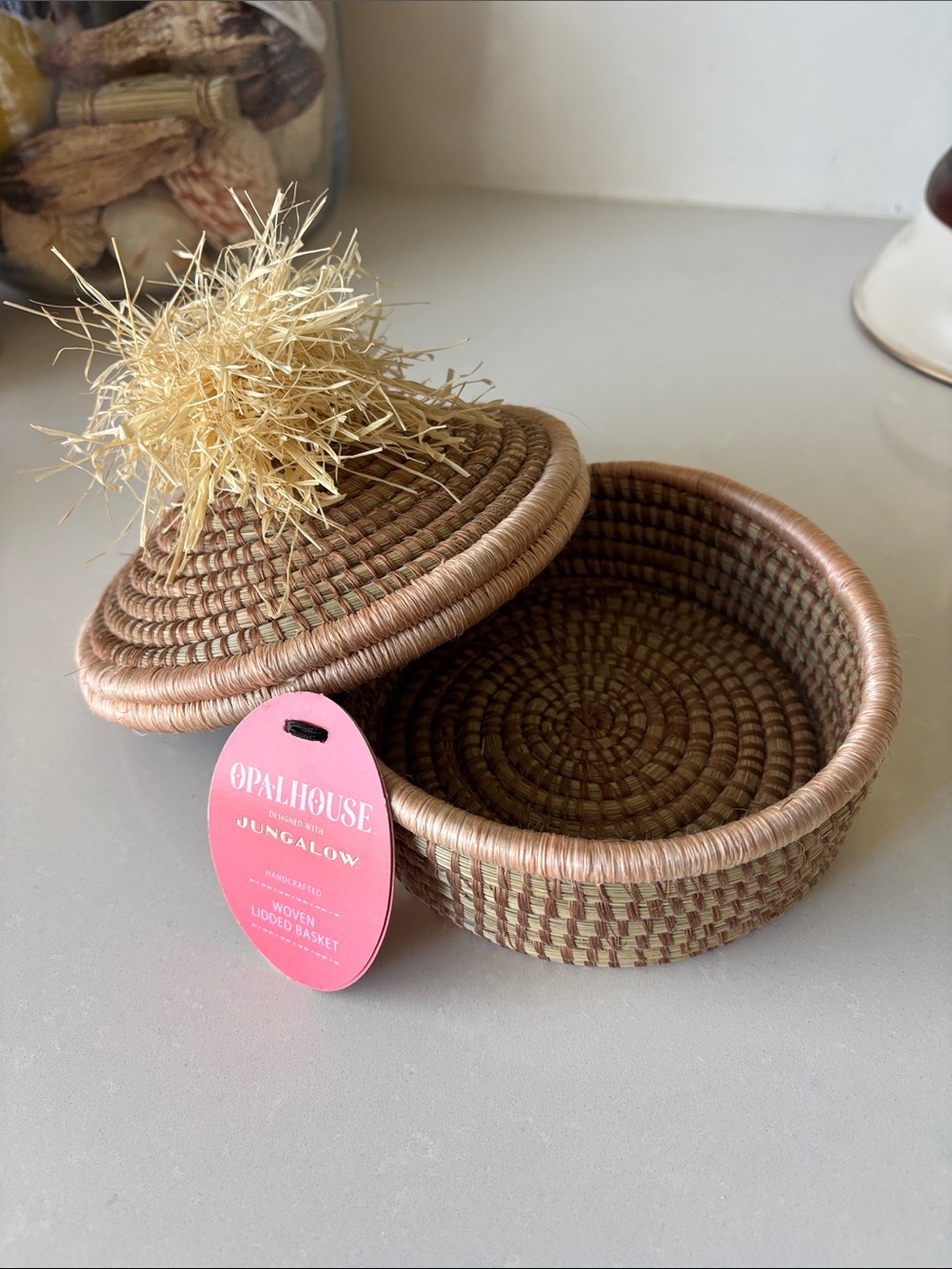 ❤️… Opalhouse Handwoven Natural Raffia Accent Target - Picture 2 of 3